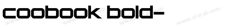 coobook bold字体转换